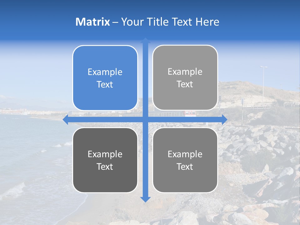 Blue Beach Spain PowerPoint Template