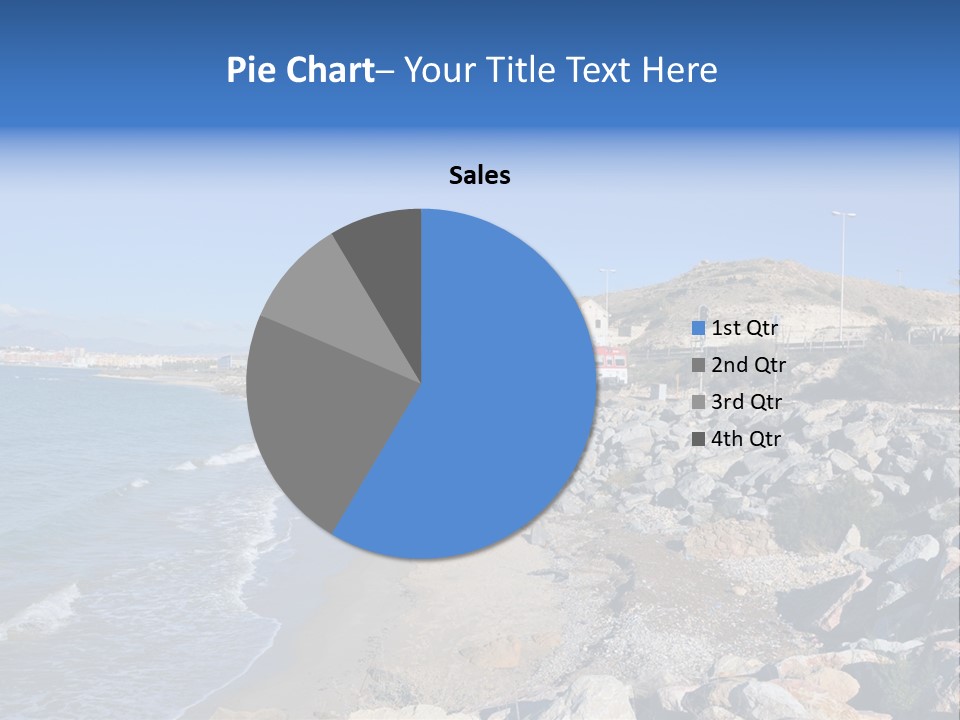 Blue Beach Spain PowerPoint Template