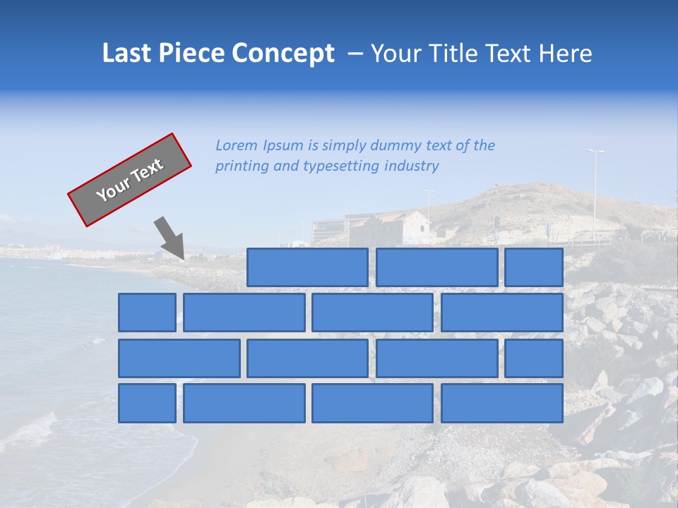 Blue Beach Spain PowerPoint Template
