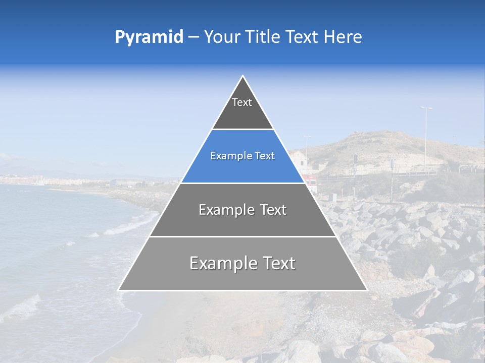 Blue Beach Spain PowerPoint Template