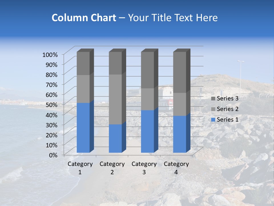 Blue Beach Spain PowerPoint Template