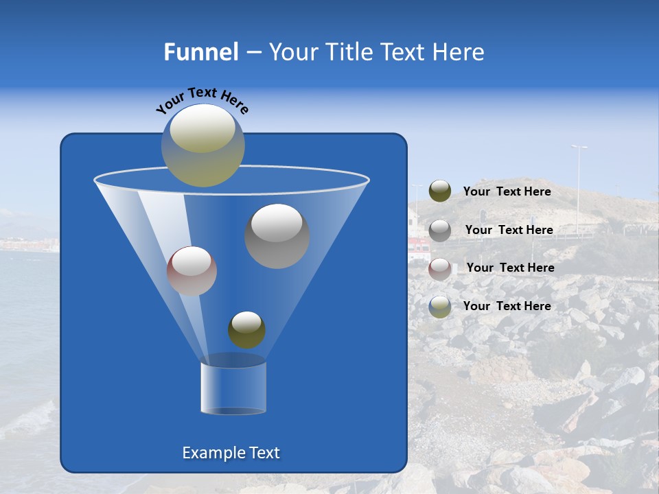 Blue Beach Spain PowerPoint Template