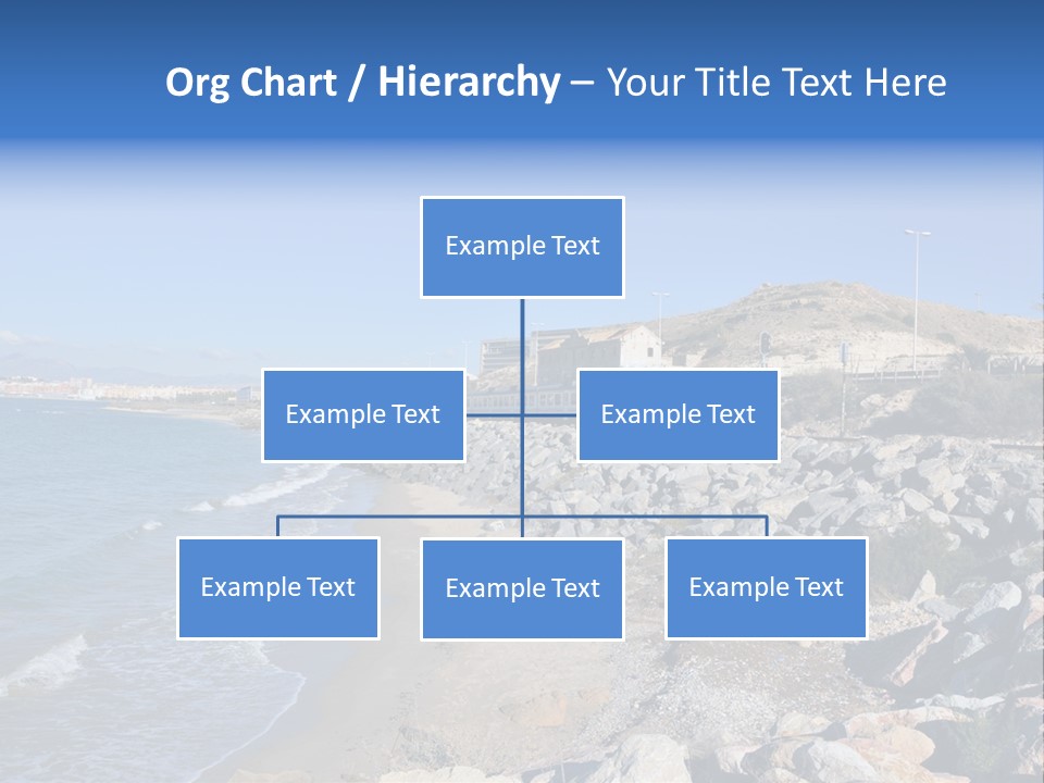 Blue Beach Spain PowerPoint Template