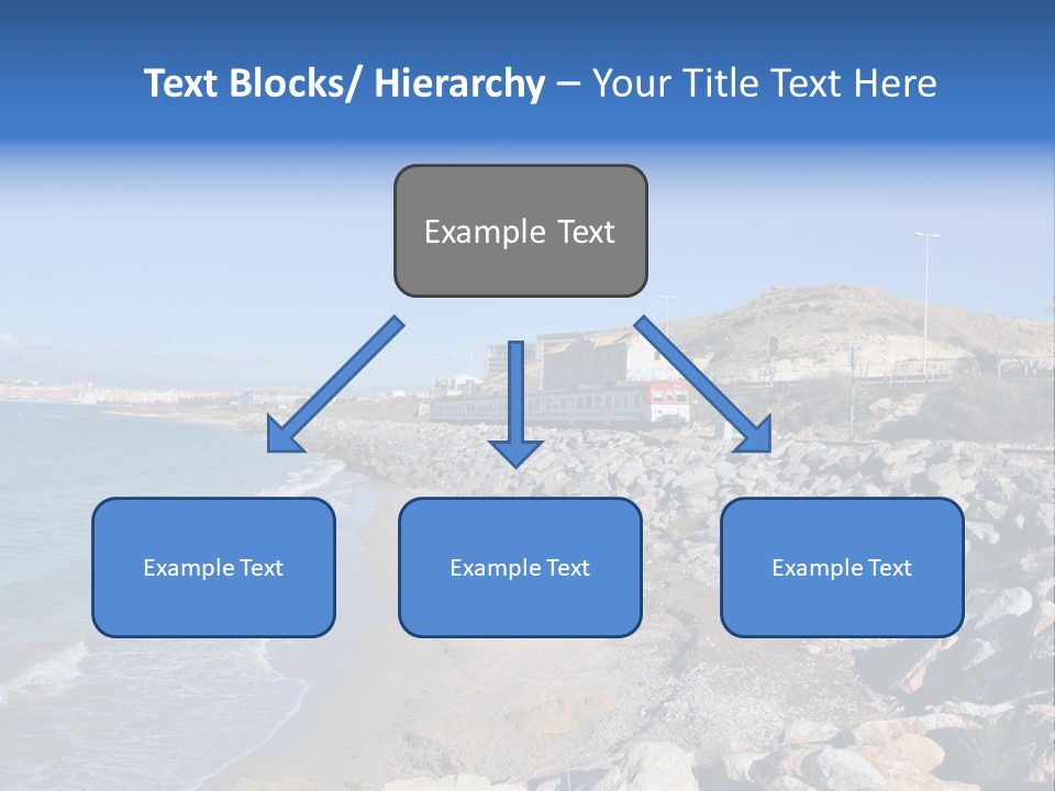 Blue Beach Spain PowerPoint Template