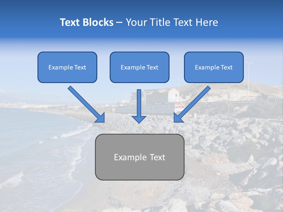 Blue Beach Spain PowerPoint Template