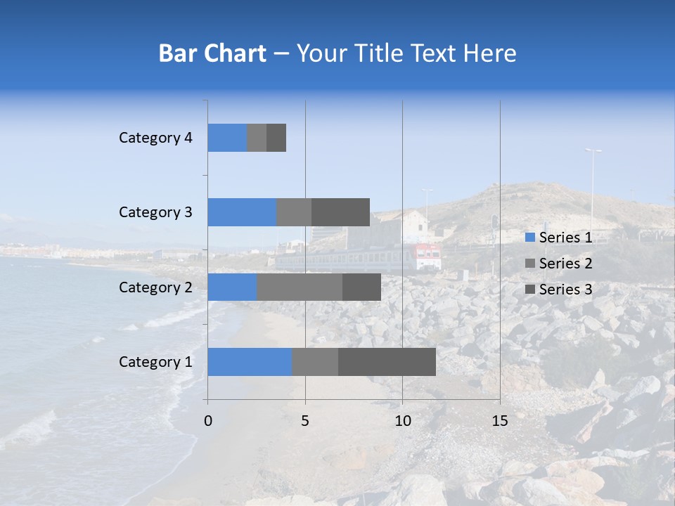 Blue Beach Spain PowerPoint Template