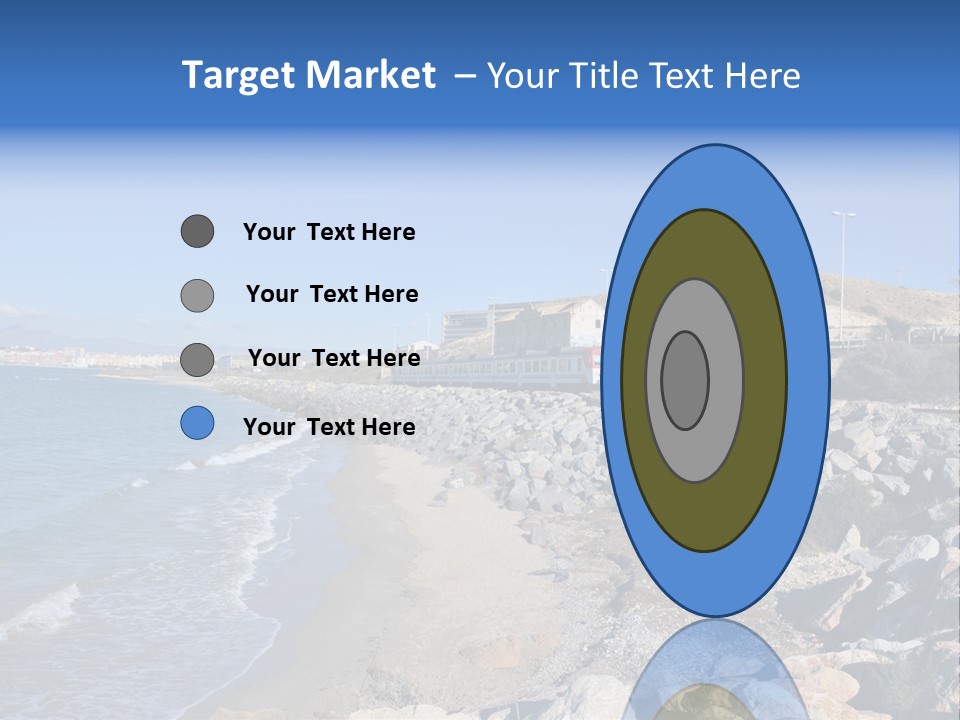 Blue Beach Spain PowerPoint Template