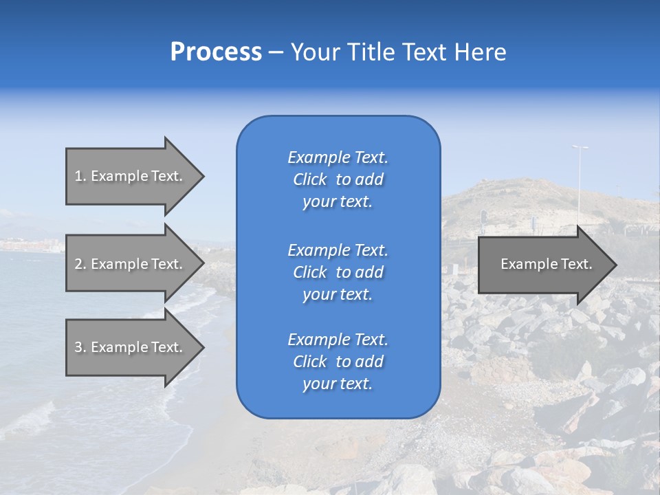 Blue Beach Spain PowerPoint Template