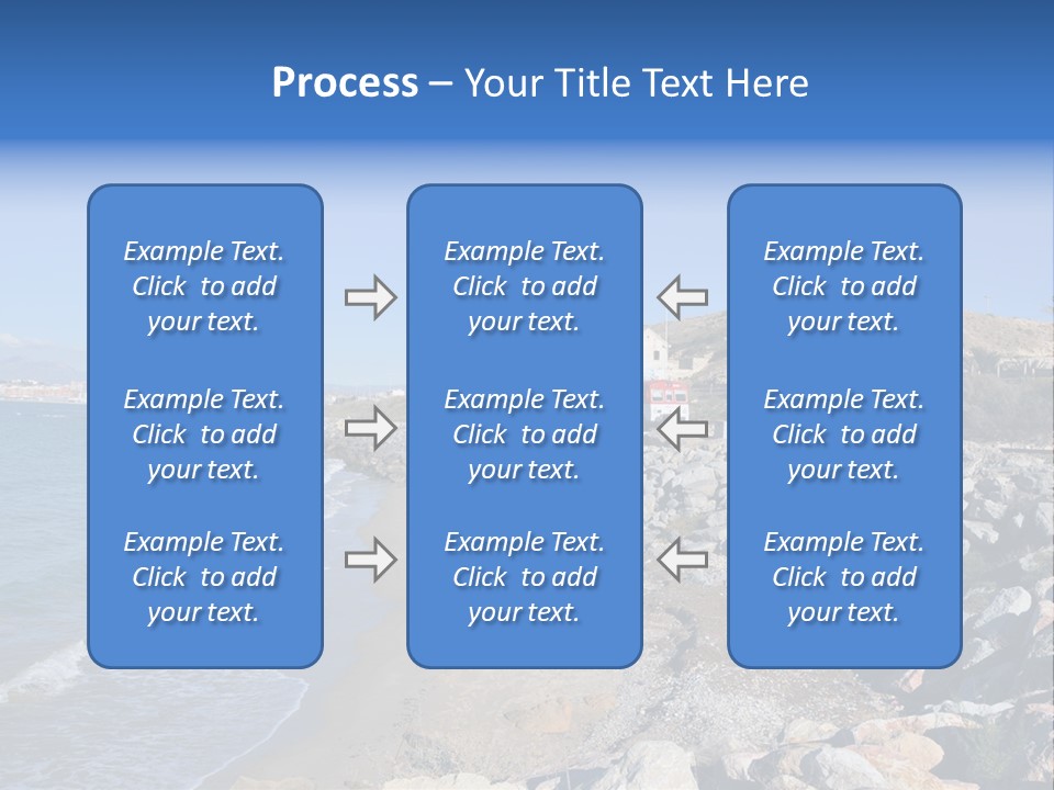 Blue Beach Spain PowerPoint Template