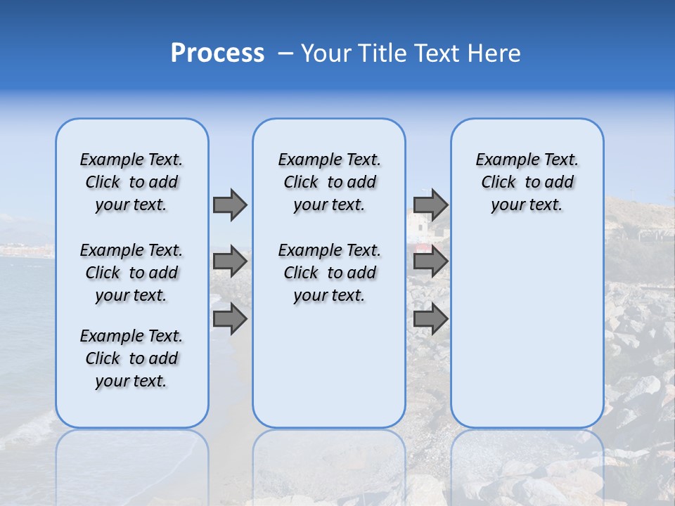 Blue Beach Spain PowerPoint Template