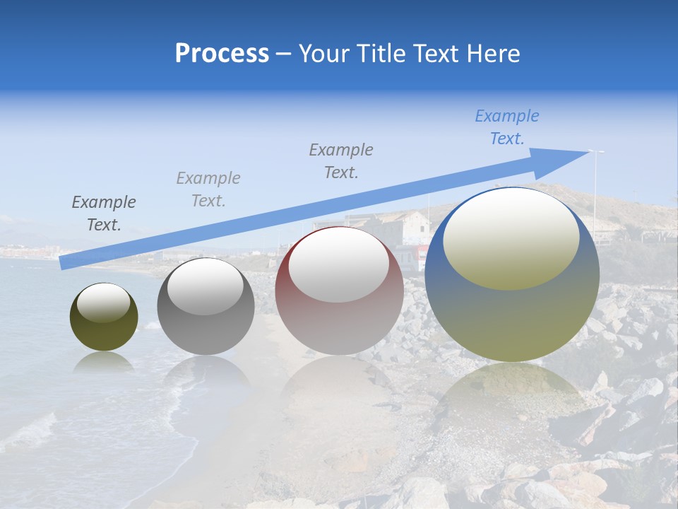 Blue Beach Spain PowerPoint Template