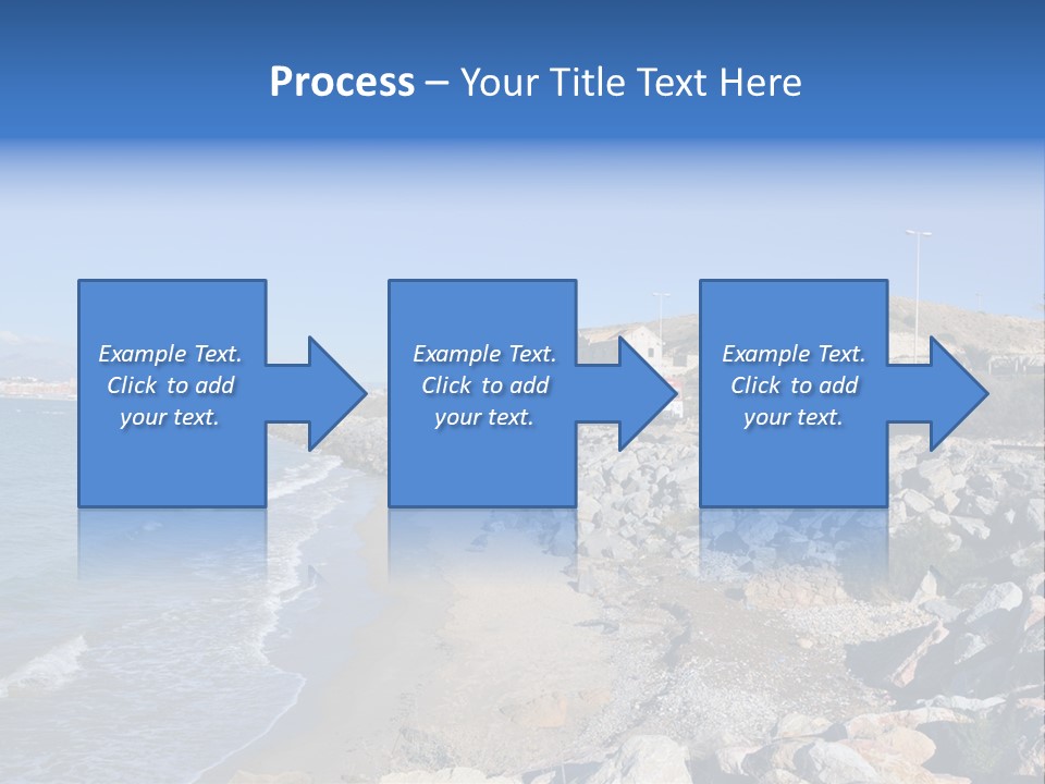 Blue Beach Spain PowerPoint Template