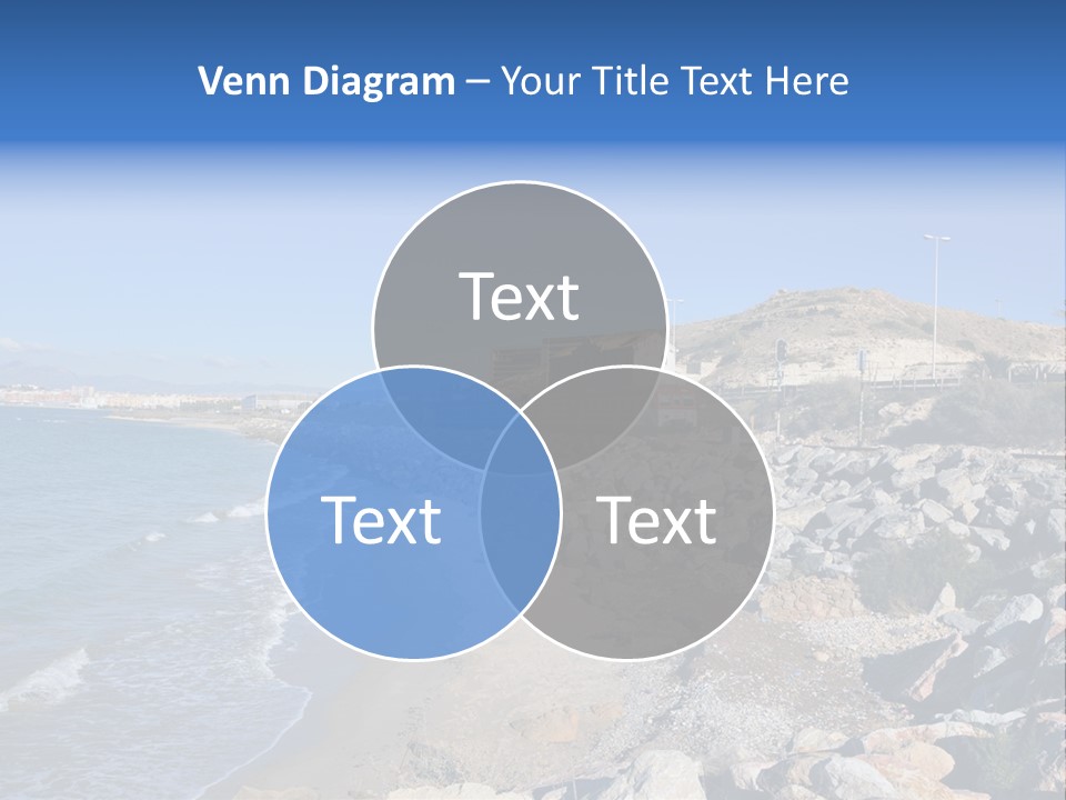 Blue Beach Spain PowerPoint Template