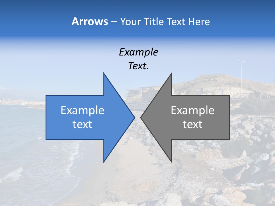 Blue Beach Spain PowerPoint Template