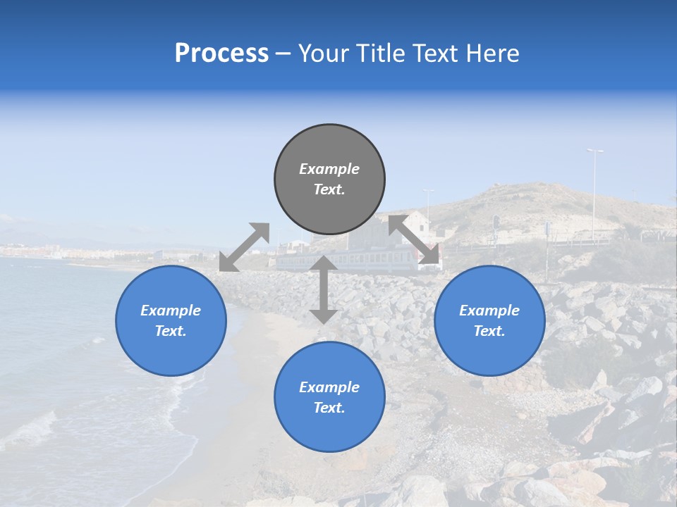 Blue Beach Spain PowerPoint Template