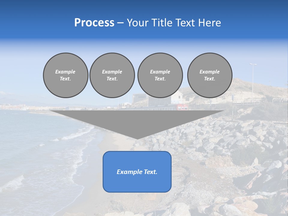 Blue Beach Spain PowerPoint Template