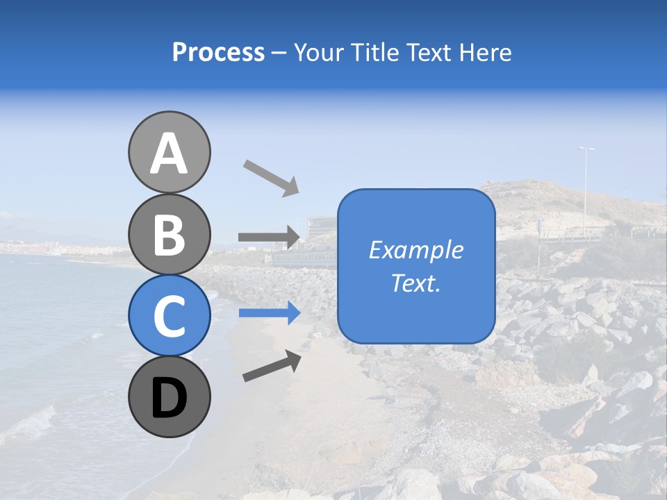 Blue Beach Spain PowerPoint Template