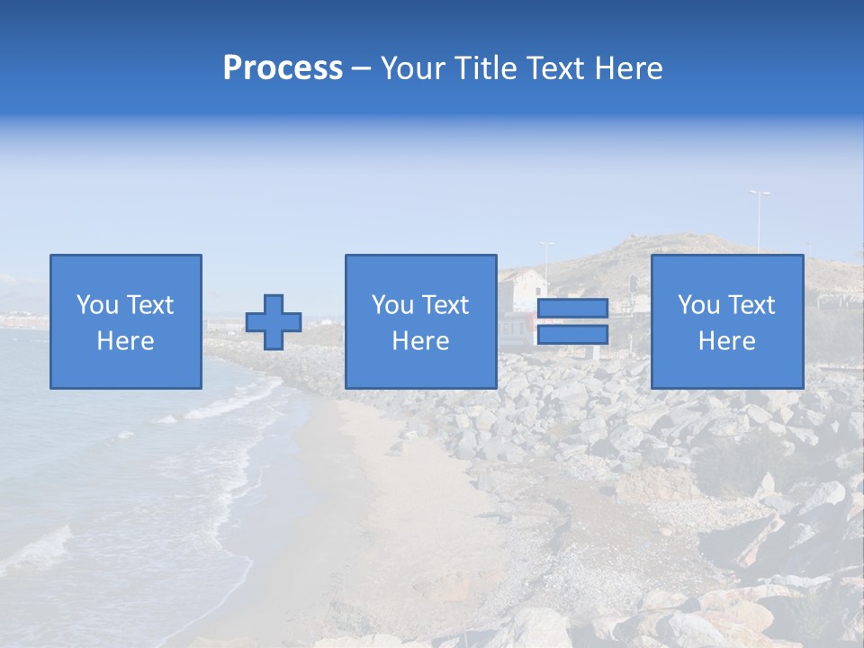 Blue Beach Spain PowerPoint Template
