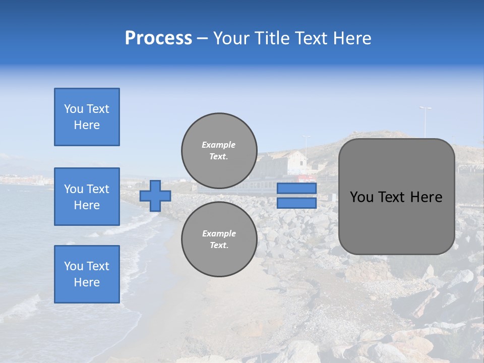 Blue Beach Spain PowerPoint Template