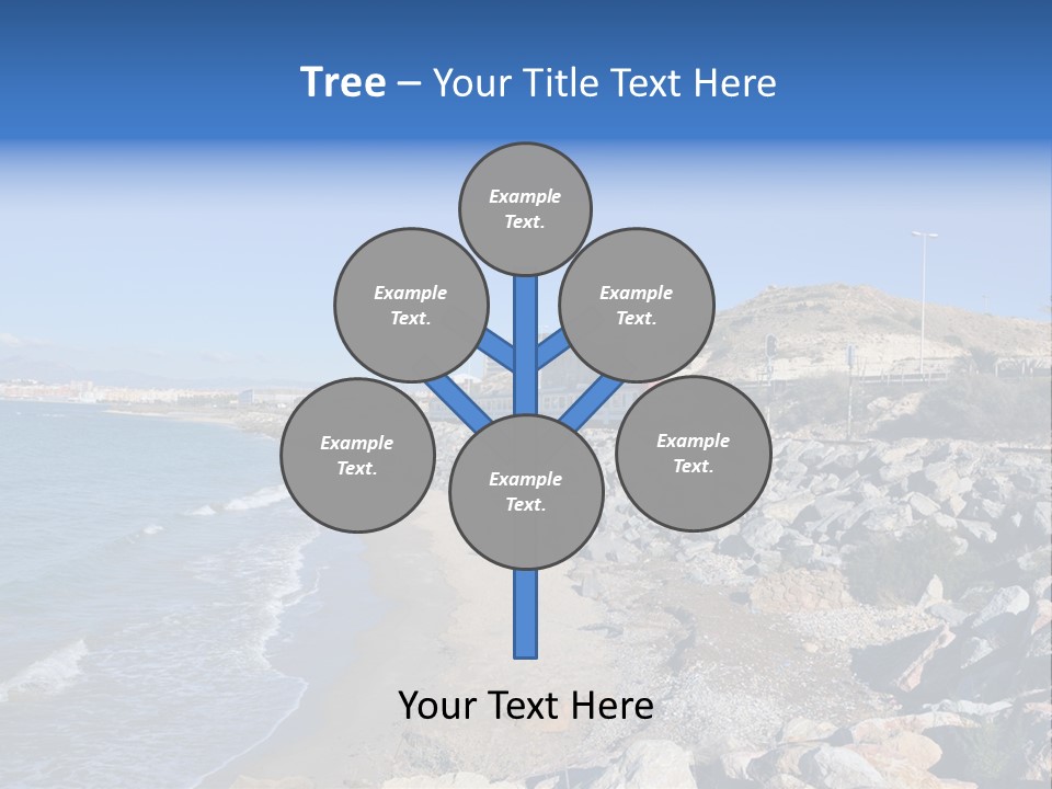 Blue Beach Spain PowerPoint Template