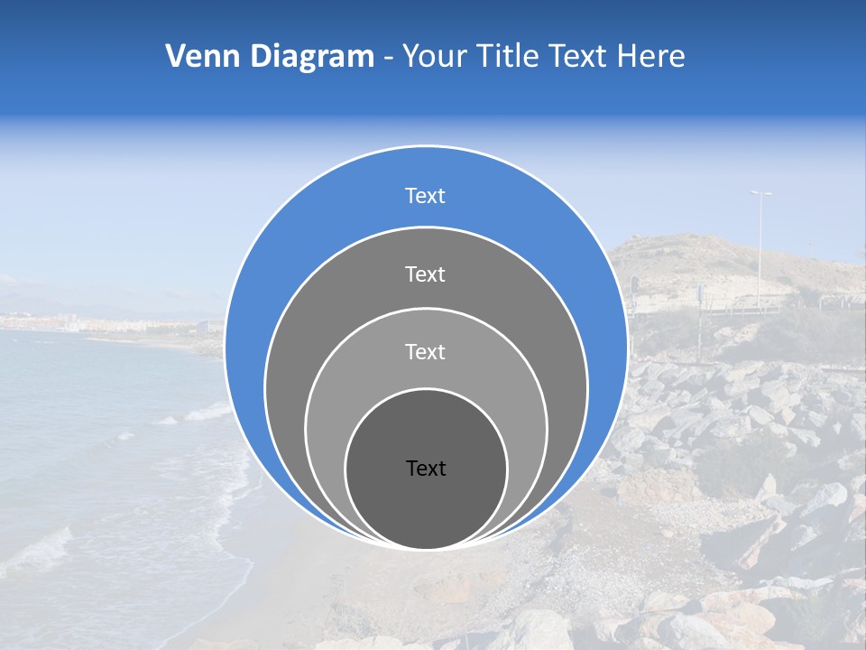Blue Beach Spain PowerPoint Template