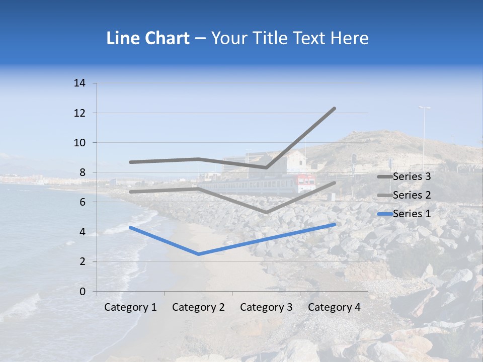 Blue Beach Spain PowerPoint Template