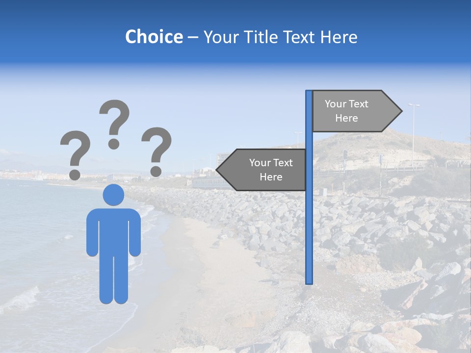 Blue Beach Spain PowerPoint Template