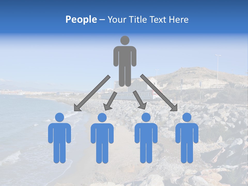 Blue Beach Spain PowerPoint Template