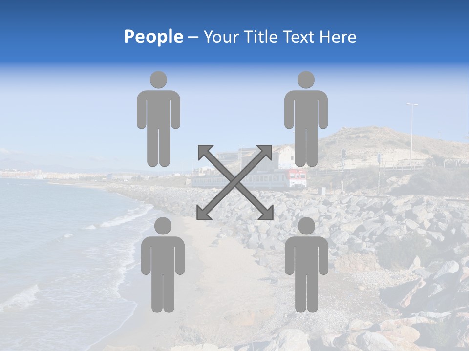 Blue Beach Spain PowerPoint Template