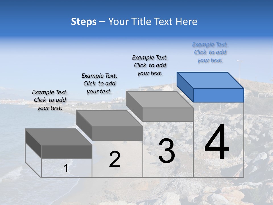 Blue Beach Spain PowerPoint Template