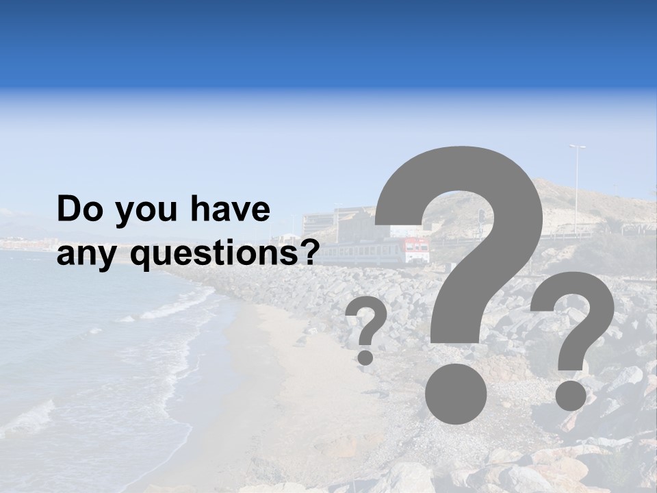 Blue Beach Spain PowerPoint Template