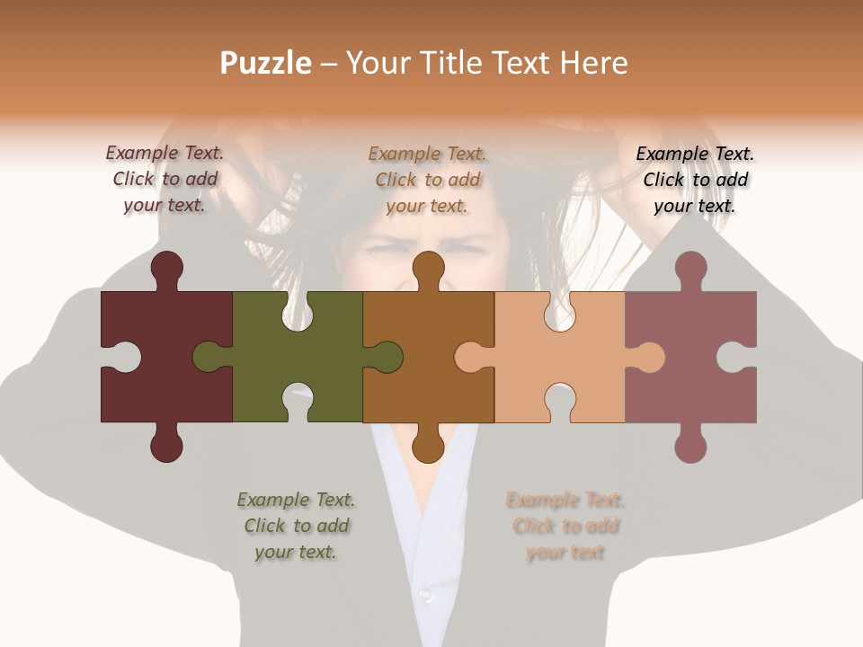 Sore Migraine Despair PowerPoint Template