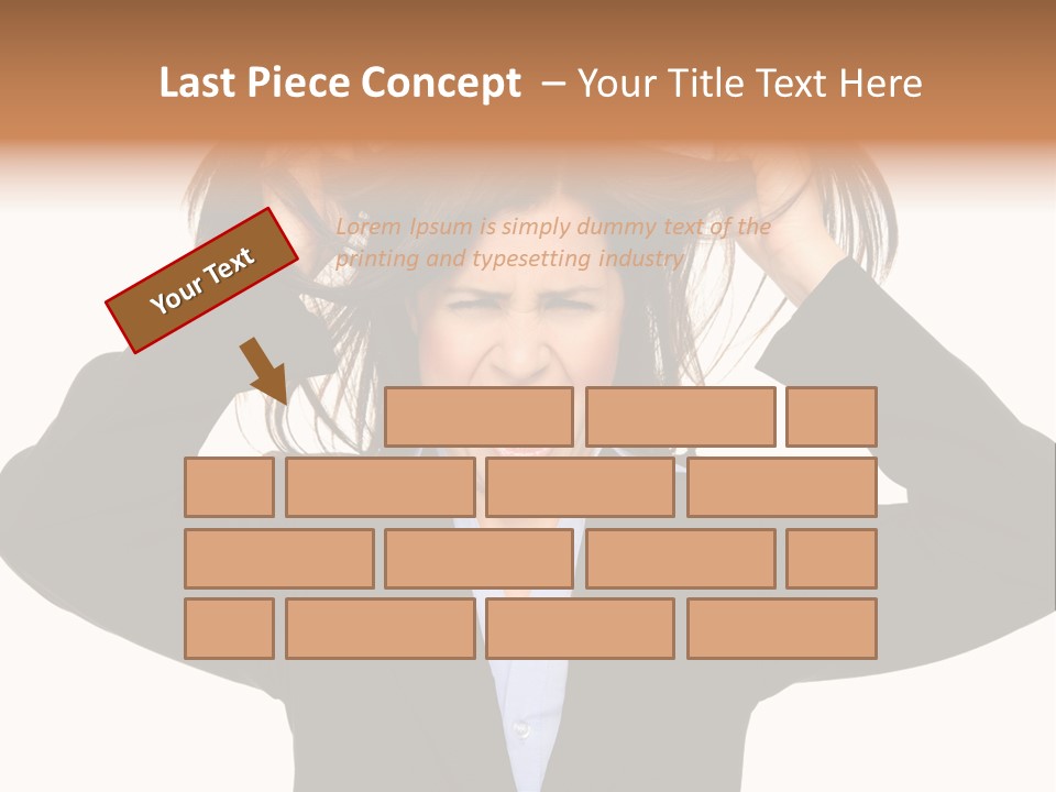 Sore Migraine Despair PowerPoint Template