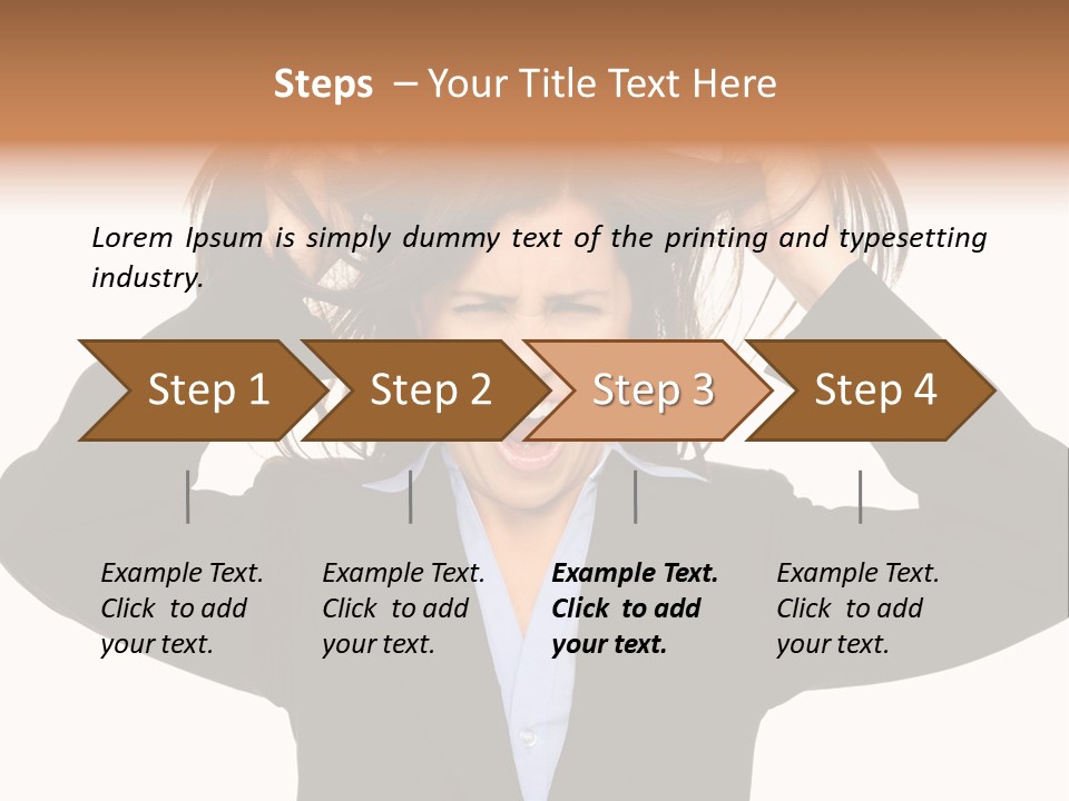 Sore Migraine Despair PowerPoint Template