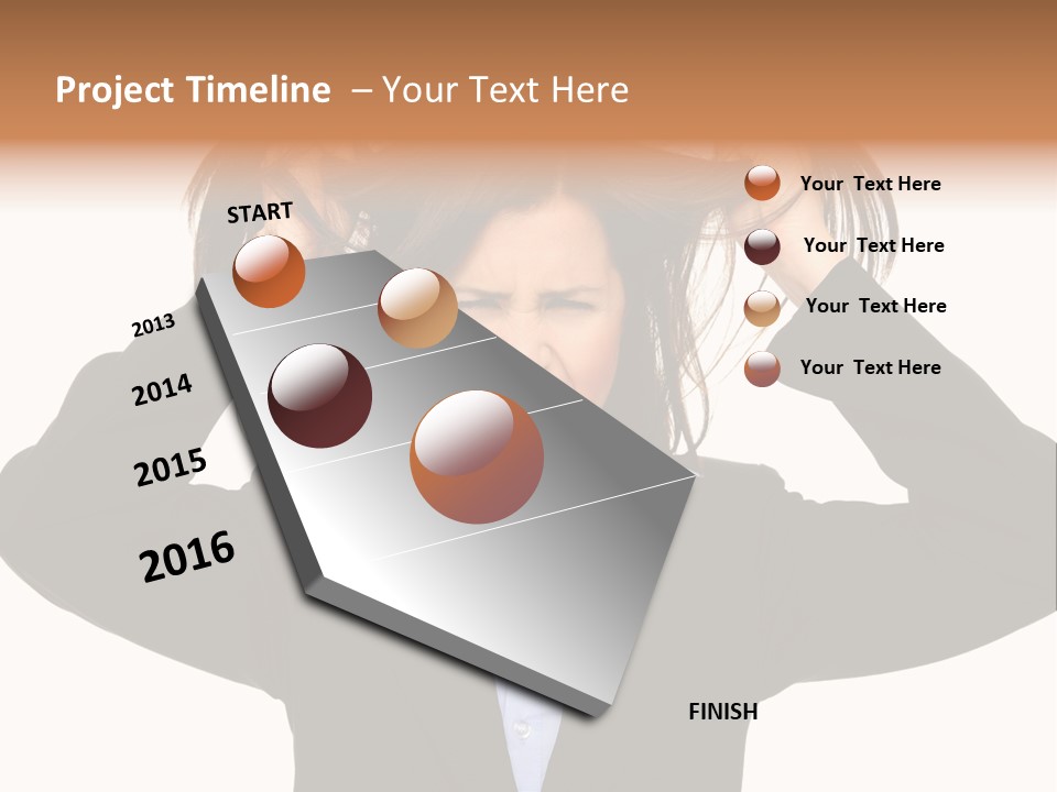 Sore Migraine Despair PowerPoint Template