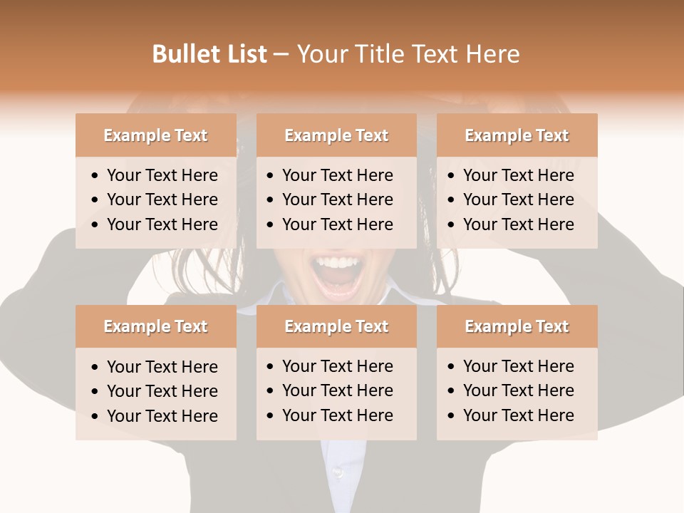 Sore Migraine Despair PowerPoint Template