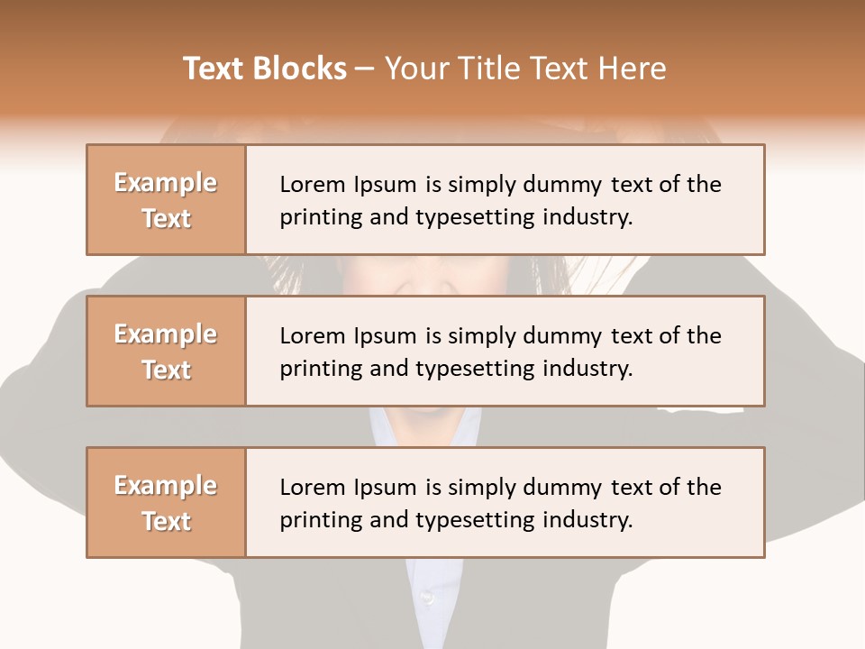 Sore Migraine Despair PowerPoint Template
