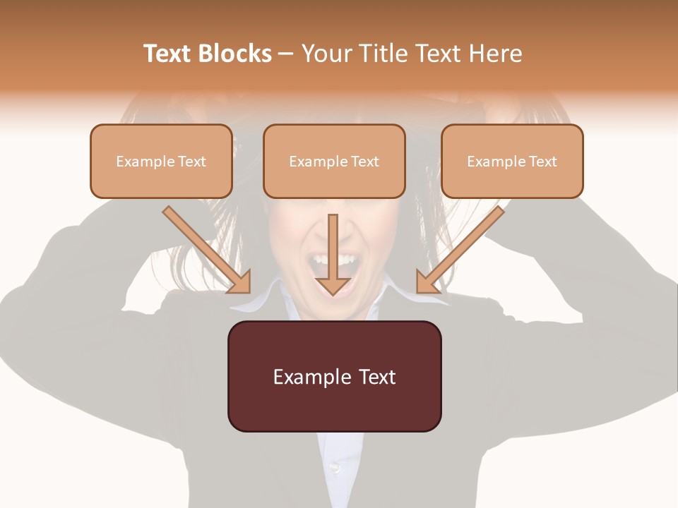 Sore Migraine Despair PowerPoint Template