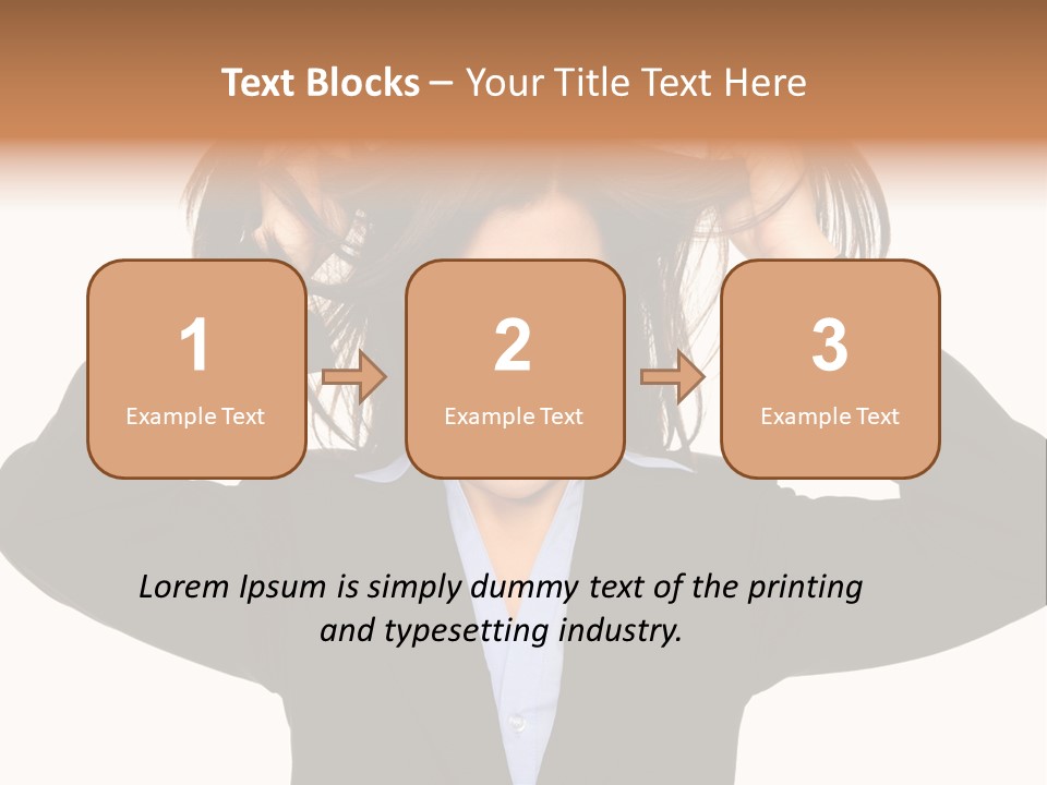 Sore Migraine Despair PowerPoint Template