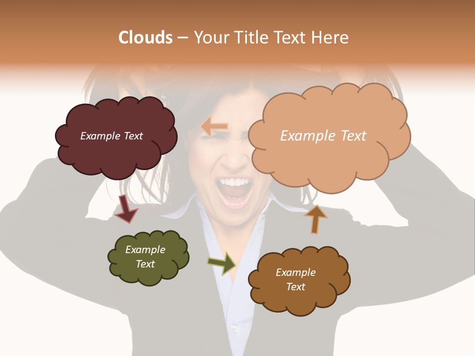 Sore Migraine Despair PowerPoint Template