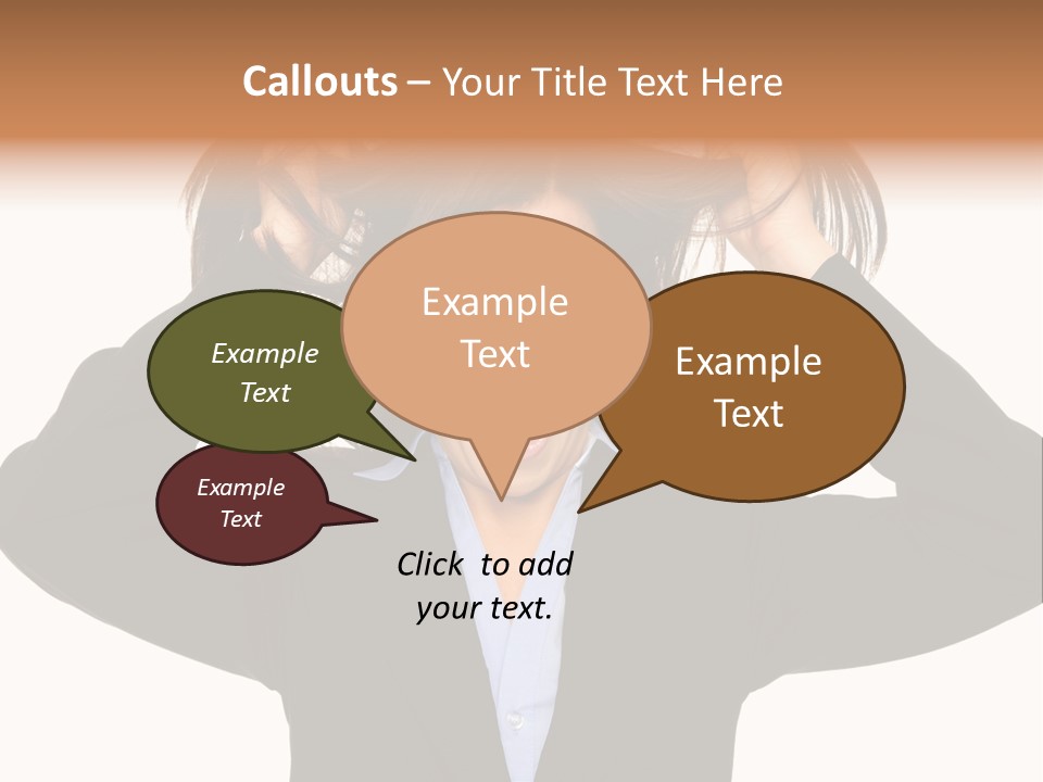 Sore Migraine Despair PowerPoint Template