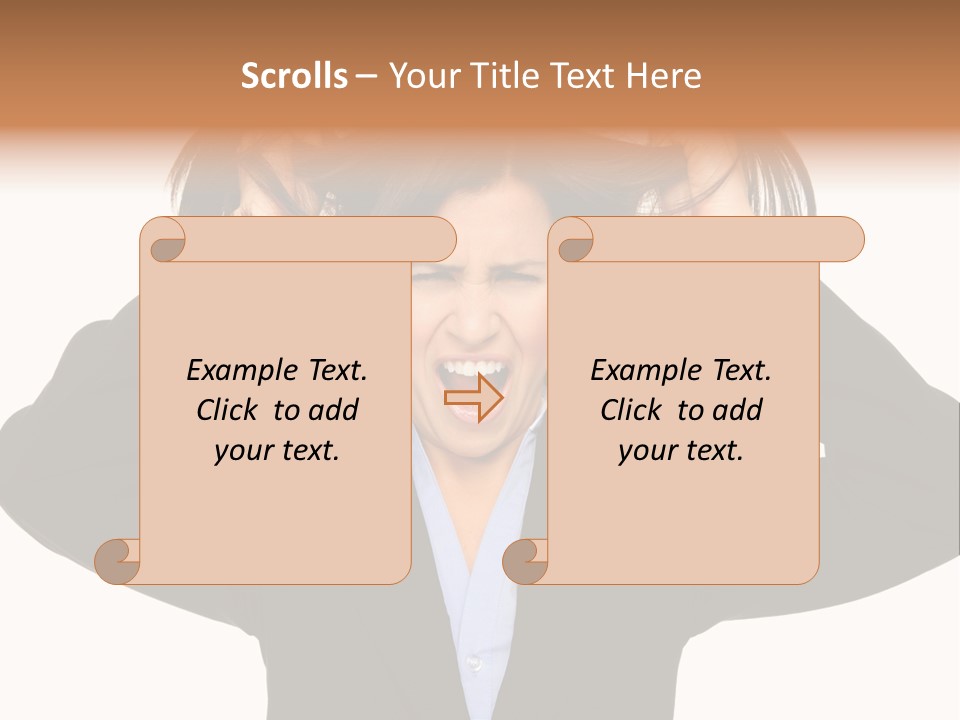 Sore Migraine Despair PowerPoint Template