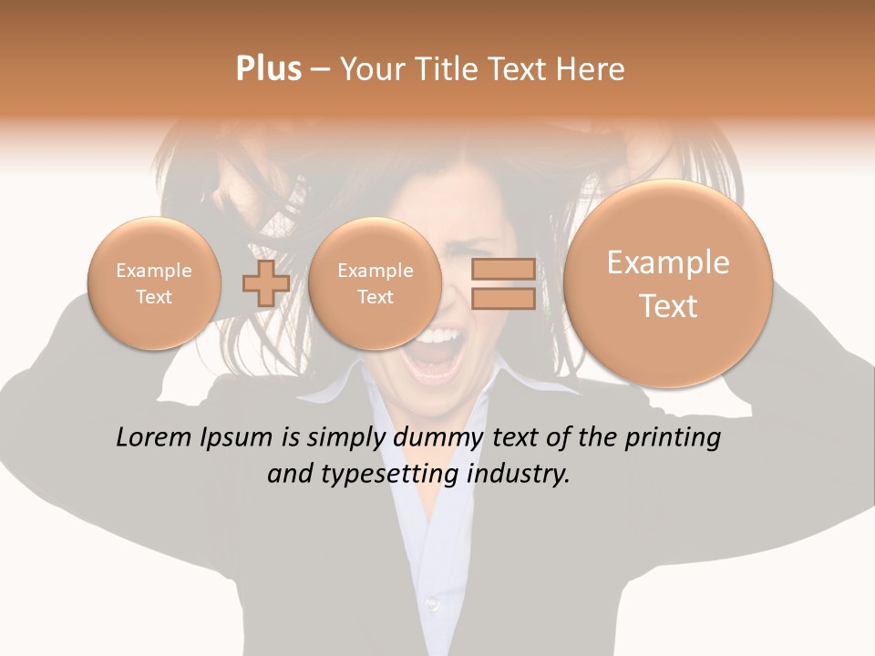 Sore Migraine Despair PowerPoint Template