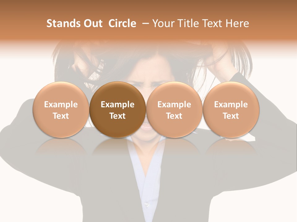 Sore Migraine Despair PowerPoint Template