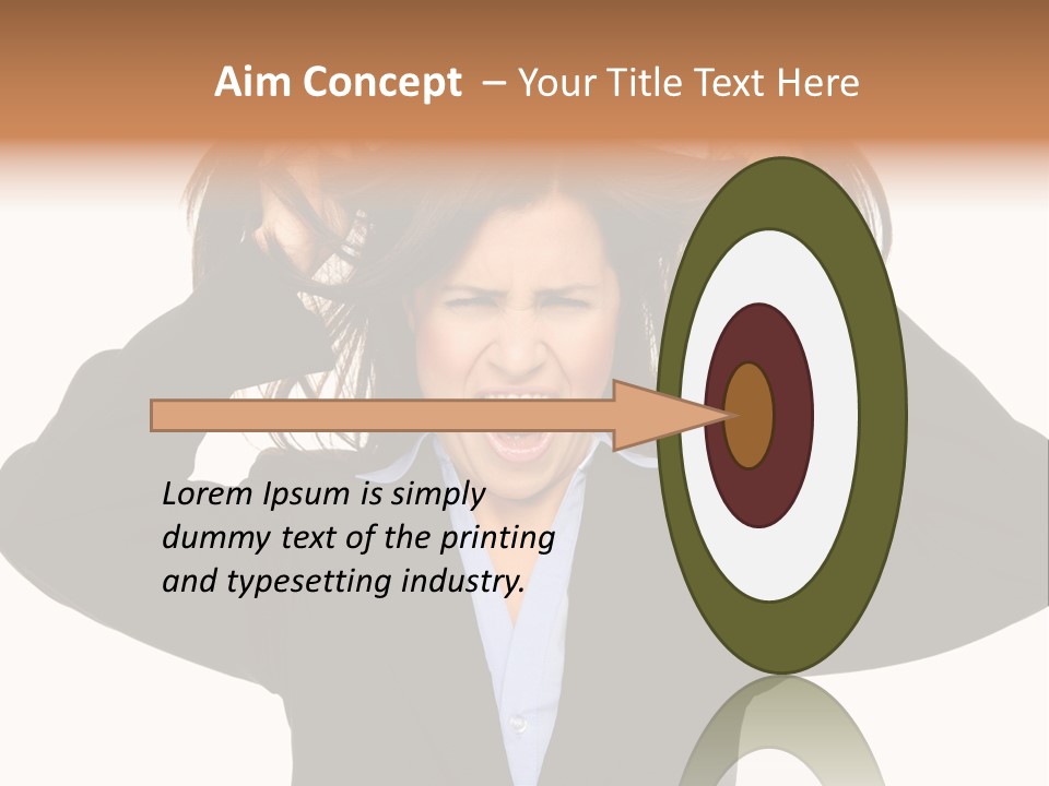 Sore Migraine Despair PowerPoint Template