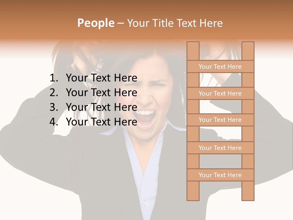 Sore Migraine Despair PowerPoint Template