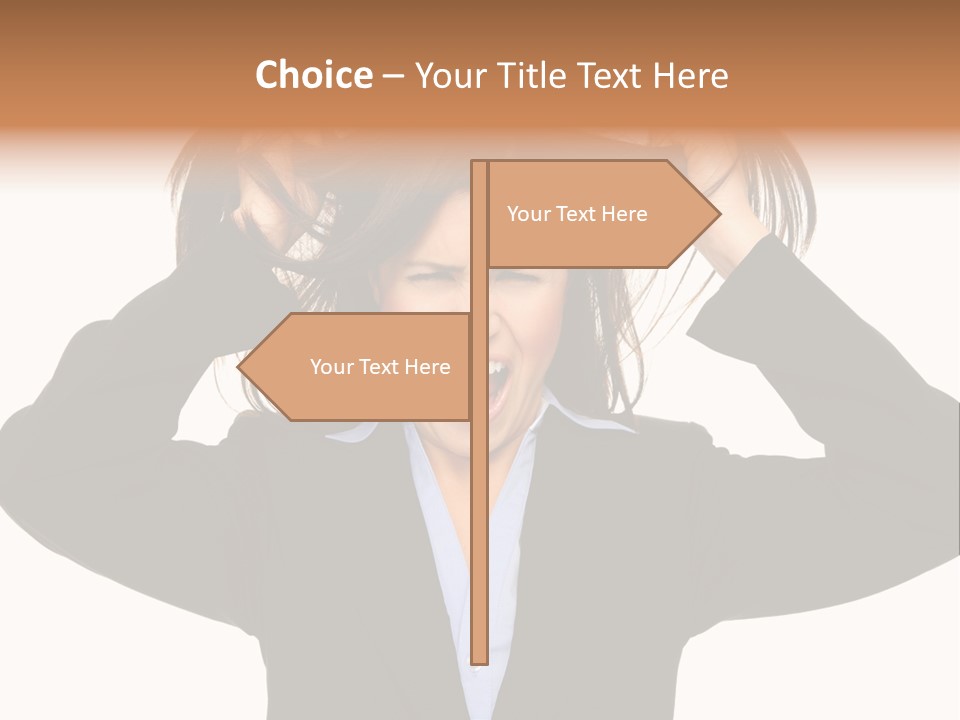 Sore Migraine Despair PowerPoint Template