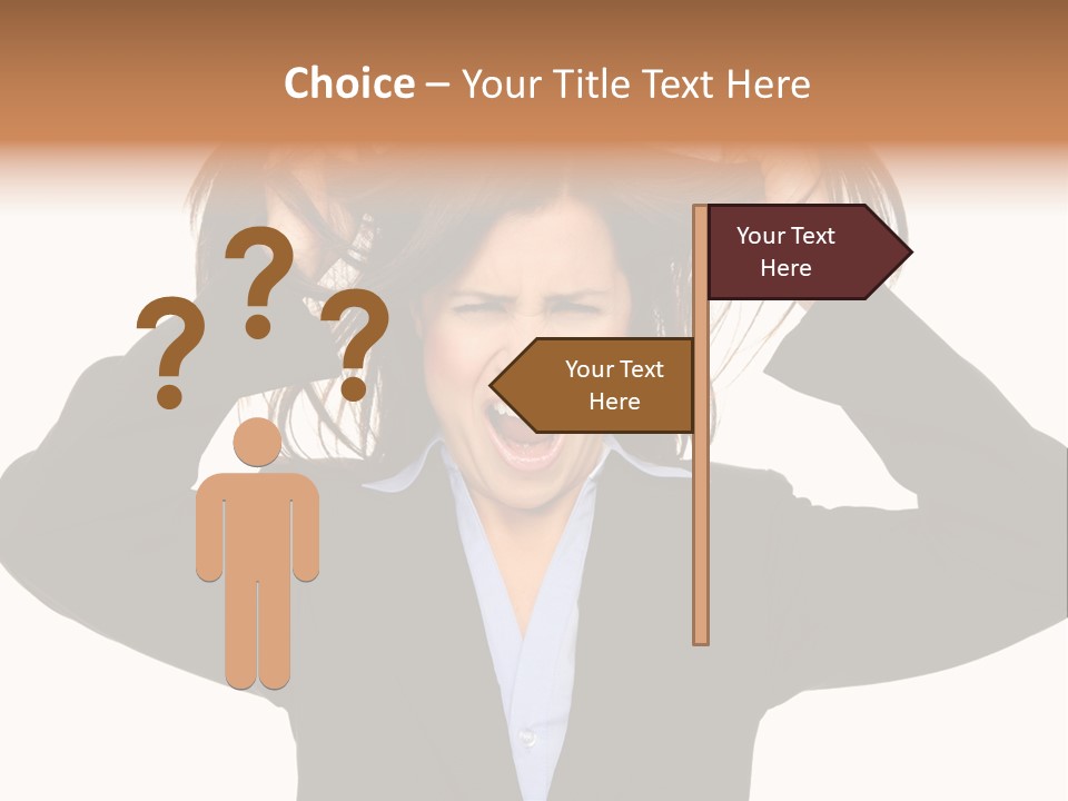 Sore Migraine Despair PowerPoint Template