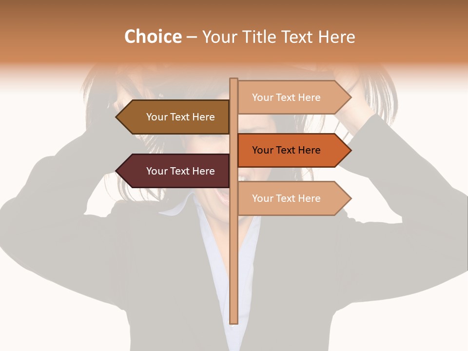 Sore Migraine Despair PowerPoint Template