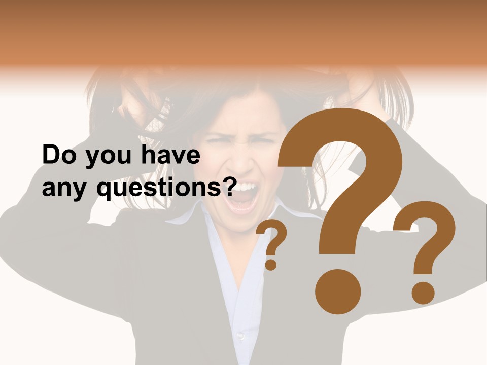 Sore Migraine Despair PowerPoint Template